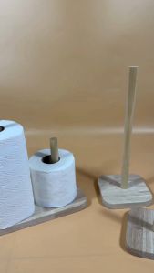 แกนไม้ใส่ทิชชู ทำจากไม้แท้ มีหลายขนาด  ที่ใส่ทิชชูม้วน แกนเสียบกระดาษชำระ