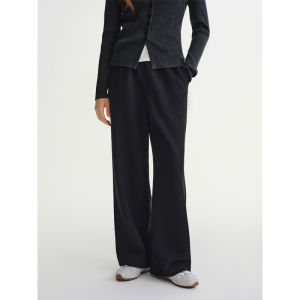 DUSHU | Elastic Waist Loose Slimming Wide Leg Trousers