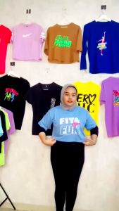 KAOS OLAHRAGA WANITA SENAM ZUMBA AEROBIC POUNDFIT YOGA GYM RUNNING / KAOS SENAM WANITA DEKAOS SHOP 2936 FIT N FUN