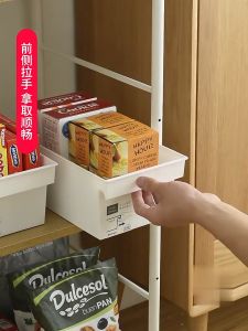 Multi-Functional Japanese-Inspired Kitchen Cabinet Spice Storage Box with Handle – Minimalist Organizer for Kitchen Bathroom & Office