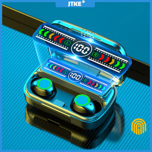 JTKE M100 TWS Bluetooth 5.3 Earphones LED Dispay Headphones HiFi Stereo Music Earbuds Wireless Gaming Headset