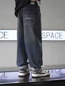 กางเกงยีนส์เด็กผู้ชาย กางเกงขายาวเด็กแฟชั่น เวอร์ชั่นเกาหลี เอวยางยืด กระเป๋าหลาย ทนทาน【จัดส่งจากประเทศไทย】