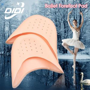 DIDI 1 Pair Silicon Gel Forefoot Pad Toe Cap Protector Ballerina Half Size Cushion Pain Relief 防磨脚趾保护套