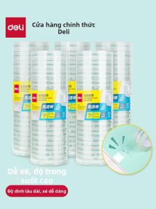 deli | Transparent Strong Easy-to-tear Multifunctional Tape 12 Rolls