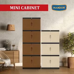 LEMARI PAKAIAN PLASTIK SERBAGUNA SUSUN 4 KUNCI NAIBA NANDOS 7354 [NAIBOX]