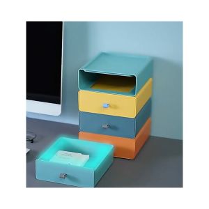 Hộp Đựng Đồ Có Ngăn Kéo Nhiều Màu Sắc Có Thể Xếp Nhiều Tầng
