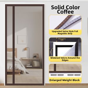 Anti-mosquito Magnetic Door Curtain Home Use No-drilling Magic Tape