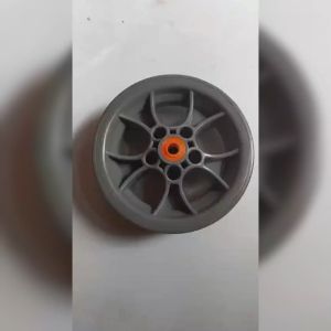 VELG GEROBAK ALPHA PVC + LAHER NILON VELEG SAJA SPARE PART DORONG SUKU CADANG SORONG DENGAN BEARING PLASTIK
