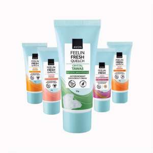 Avon Feelin Fresh Quelch Crystal Tawas Antiperspirant Deodorant Cream 55g. Natural Brightening Glutathione. Best Choice.