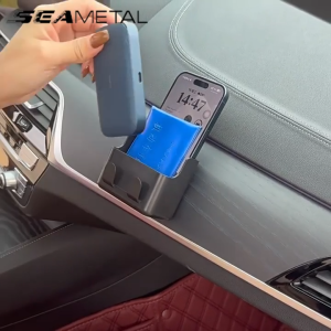 SEAMETAL Car Phone Holder Storage Box Multi Functional Hook Hanger Seat Back Organizer