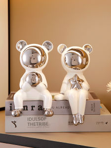 Living Room Electroplated Ceramic Rabbit Decoration Accessible Luxury High-End Home Ornament Hallway Wine Cabinet Desktop Sample Room Decorations