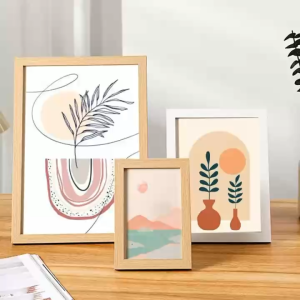 SG Seller (Gift) Wooden Photo Frame 4R 5R 6R 8R A4 Picture Frame Graduation Photo Frame Simple Design frame table wall display Christmas Gift