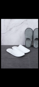 SG stock Disposable Coral Fleece Slippers – Cozy & Hygienic Perfect for Guests