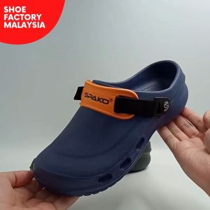 Spako Men Thick Sole Mules Sandals Clogs For Men Size 40-45 Men Style Sandal Lelaki From Shoe Factory Malaysia