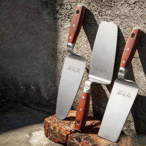 Stainless Steel Brick Knife One Piece Double Sided Thickened Masonry Trowel For Wall Cutting Plastering Bricklaying Hand Tool