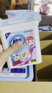 Viên Giặt Xả Aba 3in1 Hộp 20 viên - Viên giặt xả lưu hương bền màu đánh bay vết bẩn