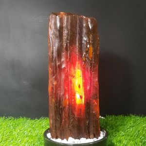 Pure Natural Wild Crystal Kemenyan Ornament 纯天然野生甘文烟摆件 透光晶体  *不包括底盘和小石子 Excluded display base and small stone.