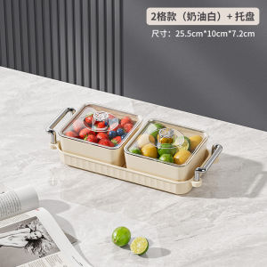 New Year Candy Box New Chinese Fruit Plate Internet Hot Snack Plate Storage Grid Dried Fruit Tray Living Room Home New Arrival