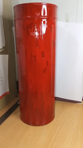 Tabung Kaleng Tempat Hio 2 Kg Warna Merah 1 Pcs