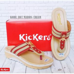 sandal wanita wedges kickers sandal japit jepit perempuan sandal cewek sandal ibu kado ibu