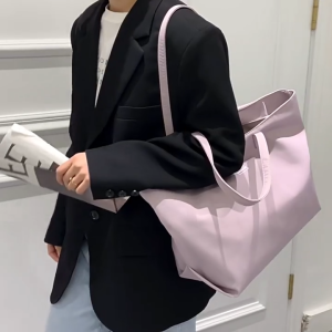 High Capacity Tote Bag Casual Plain Big Nylon Polyester Hand Bag Simple Fashion Beg Perempuan (GSL-019)