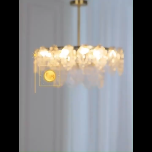 Dandelion Crystal Chandelier Light Luxury Living Room Lamp Bedroom Dining Room High-End Crystal Chandelier Modern Creative Crystal Lamp