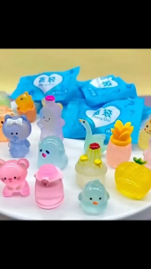 Geetoy 20PCS Mini Animal Blind Bag Toys Luminous Light Cute Cartoon Modle Collection Gift Kids Toys