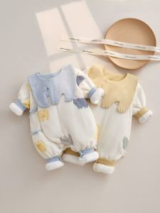 120 Grams Baby Cotton Romper Autumn Winter Outfit Warm Cotton Harem Pants Crawling Suit Jacket Cotton Child Clothing