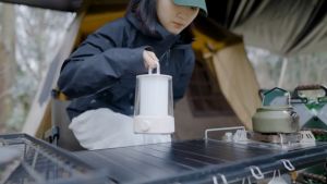 โคมไฟข้างเตียง ไฟตั้งแคมป์ แสงกลางแจ้ง แสงที่มีสีสัน - Xiaomi Multi-function Camping Lantern