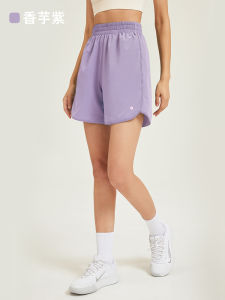 Womens Running Sports Shorts Quick Dry Badminton Training Summer Thin A-Line Loose Fitness Five-Quarter Wide Leg Pants