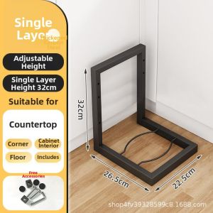 Rotatable Double Layer Seasoning Storage Rack