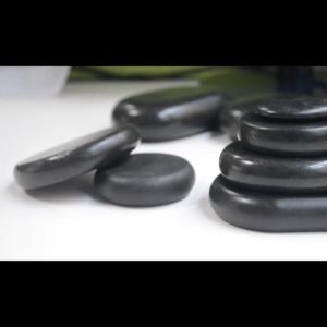 8*8*1.5cm Hot Stone SPA Flat Batu Hot Stone Massage Therapy Batu 2PCS