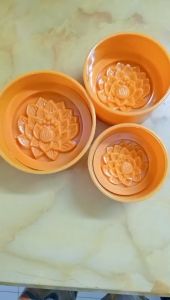 Khuôn Nhận Xôi Tròn Hình Hoa Sen 10 cm - 12 cm -14 cm khuôn xôi mẫu mới - Hiệu Vĩnh Trường