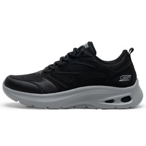 Skechers | Giày Chạy Bộ Thông Thường Skechers Bob Dành Cho Nam Có Dây Buộc Thoáng Khí Tập Thể Dục Tập Luyện Đệm Đế Ngoài EVA Lưới Thoáng Khí Phía Trên 118077-Blk