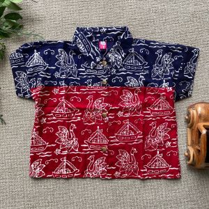 Batik Kida Kemeja Batik Anak Cewek Oversize Rayon Viscose Stela Premium Super Adem dan Nyaman