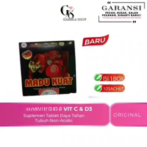 1 boks 10 sachet madu kapsul herbal alami kuat ekstark daun salam