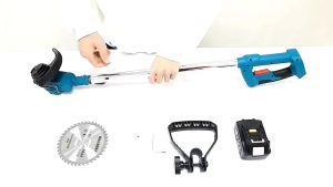 MAKITA Grass cutter เครื่องตัดหญ้าไฟฟ้าไร้สายทรงพลัง 388V ที่กันจอนหญ้าแบตเตอรี่ลิเธียมแบบ