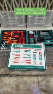 BỘ 16 MÓN CÔNG CỤ CHO ANH EM THỢ ĐIỆN TOTAL TOS23063