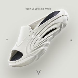 VEIDOORN Mens Sporty Slip-On Slippers Super Critical Foaming Basketball Themed Summer Outdoor Wear Anti-Slip Trendy Thick Bottom