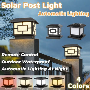 Solar Pillar Light Wall Outdoor Courtyard Gate Post Wall Head Light Waterproof Landscape Lighting Fixtures