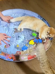 Pet Water Bed Cat Dog Summer Cooling Ice Pad Foldable Cooling Mat Infant Inflatable Water Play Mat