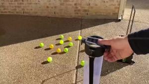 Tennis Ball Pickleball Pick Up Tube Retractable Ball Picker with Handles Can Fit 15 Balls Collapsible Easy To Carry