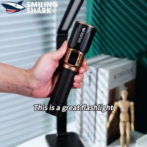 Nụ Cười Cá Mập Đèn pin Led có thể sạc lại đèn Pin M60 10000LM 6 Chế Độ Loại C 1000M tầm xa Spotlight Không Thấm Nước đi bộ ngoài trời Hộ Gia Đình Chiếu Sáng SD5340