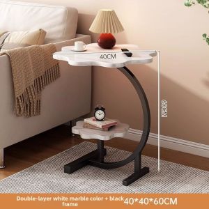 Nordic Cream Style Floral Wooden Side Table