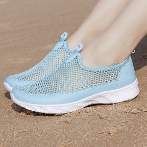 Mens Summer Anti-Slip Stream Walking Shoes Outdoor Amphibious Mesh Breathable Beach Hiking Clog Shoes Lightweight Quick Dry