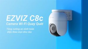 Camera WI-FI Ngoài trời EZVIZ C8c 4MP Ghi hình màu ban đêm Đàm thoại 2 chiều Phát hiện người và xe Đèn báo động