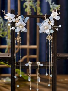 Retro Court Style Hanfu Hair Accessories Alloy Silver Plated Gold Plated Upscale Fashionable Trendy Hair Clips