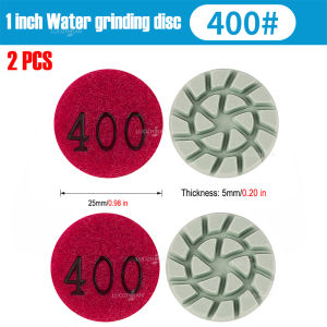 1/2pcs 1 inch Diamond Grinding Blade 25mm Wet Polishing Pad for Stone Jade Granite Marble Sanding Disc Power Tool Accessories