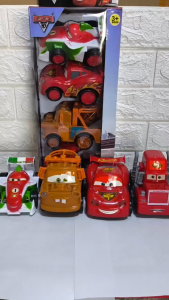 CWVS CARS MCQUEEN TOYS SET BIG CAR FRICTION TOY FOR KIDS