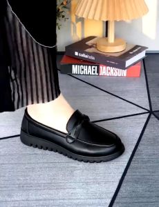 Giày lười nữ trung niên giày tặng mẹ slip on da thật siêu mềm êm chân bảo hành 1 năm (giày doc nữ)